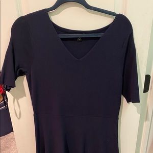 Ann Taylor Navy sweater dress Knee length. size MP
